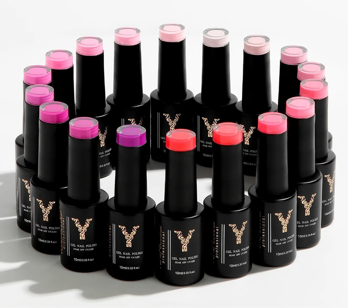 YYOKEFELLOW Gel Nail Polish Set (3 x 10 ml)