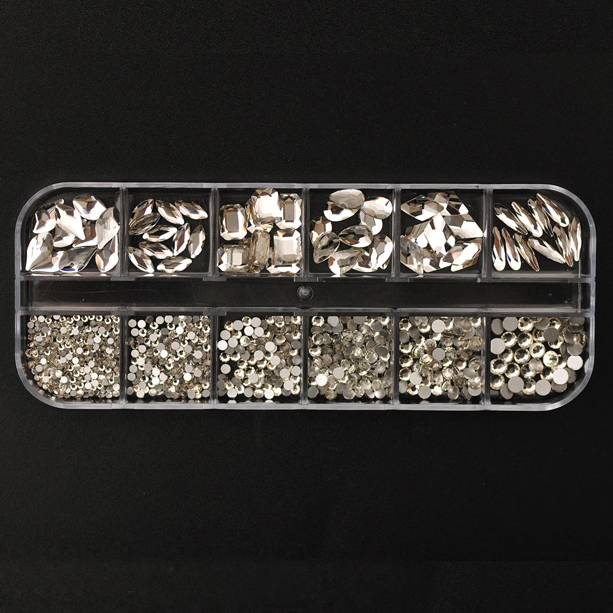 12-Gitter Nail Art Strasssteine