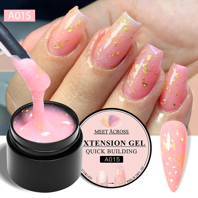 MEET ACROSS Glitter Extension Gel