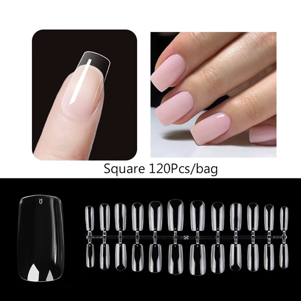 120-teiliges Mattes Press-On Nail
Tips Set