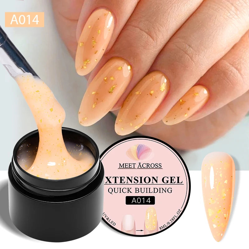 MEET ACROSS Glitter Extension Gel