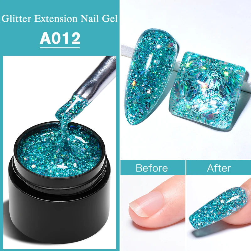 MEET ACROSS Glitter Extension Gel