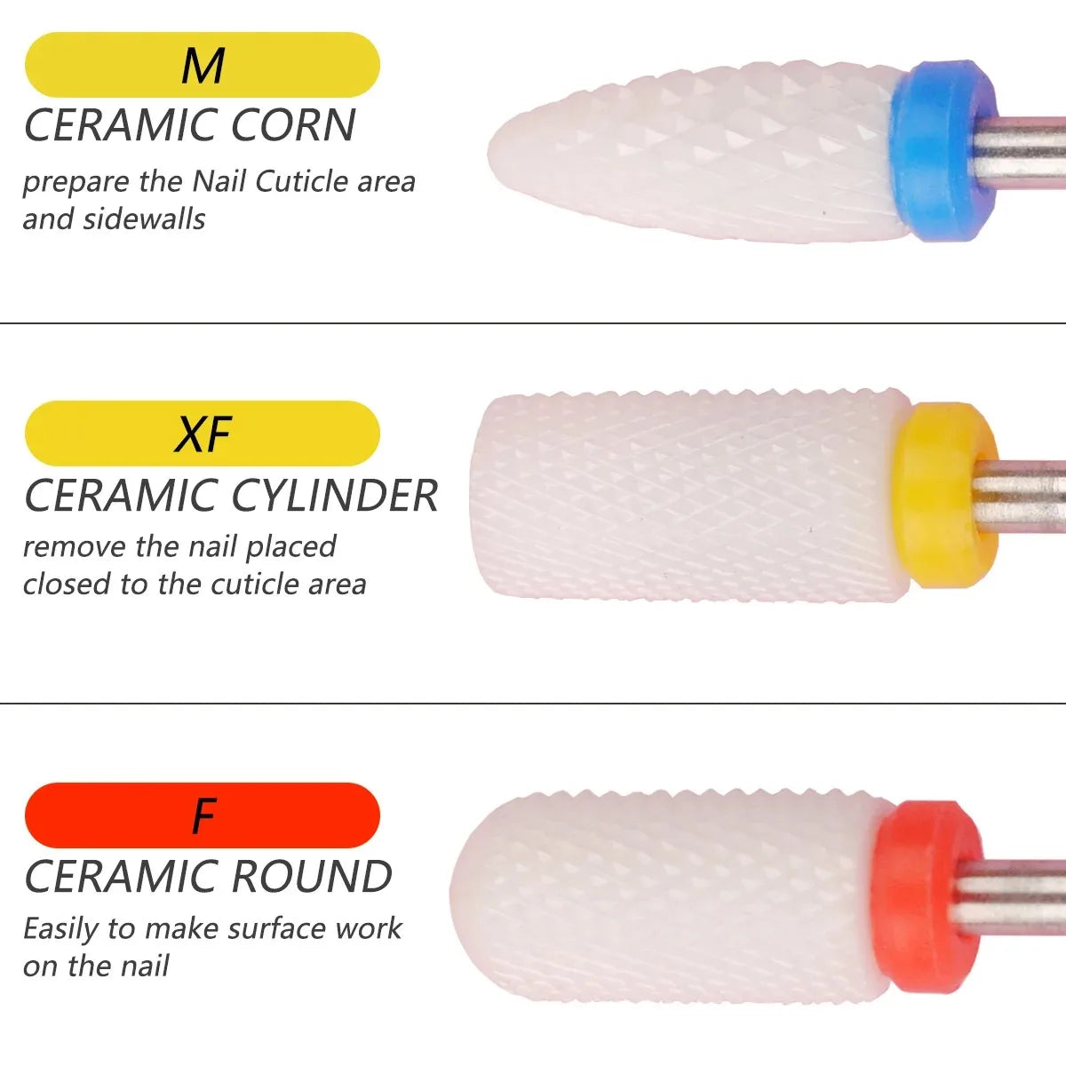 14-teiliges professioneles Keramik-Nägelfräser-Set