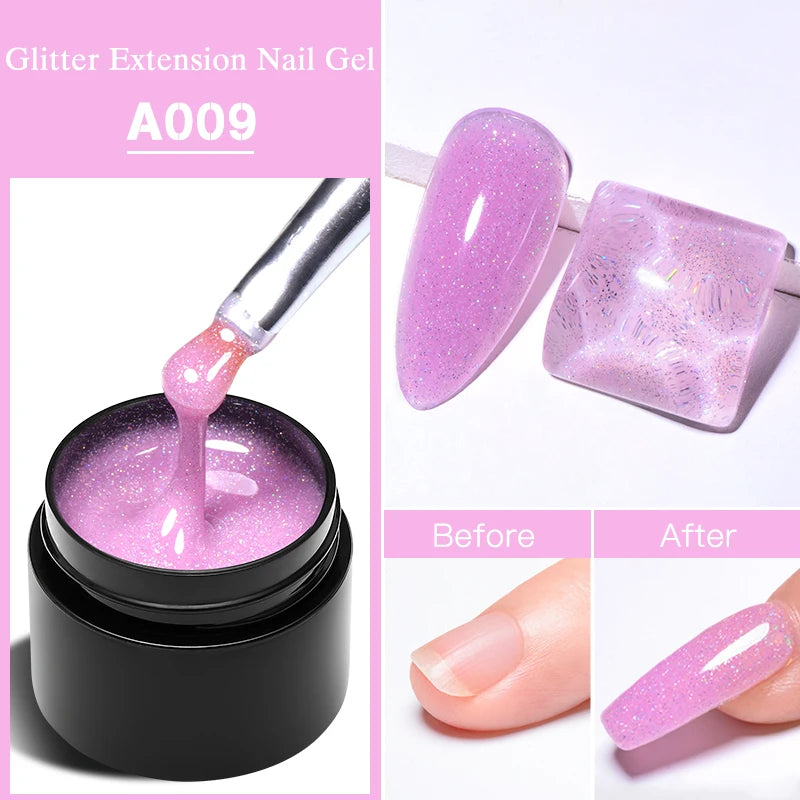 MEET ACROSS Glitter Extension Gel