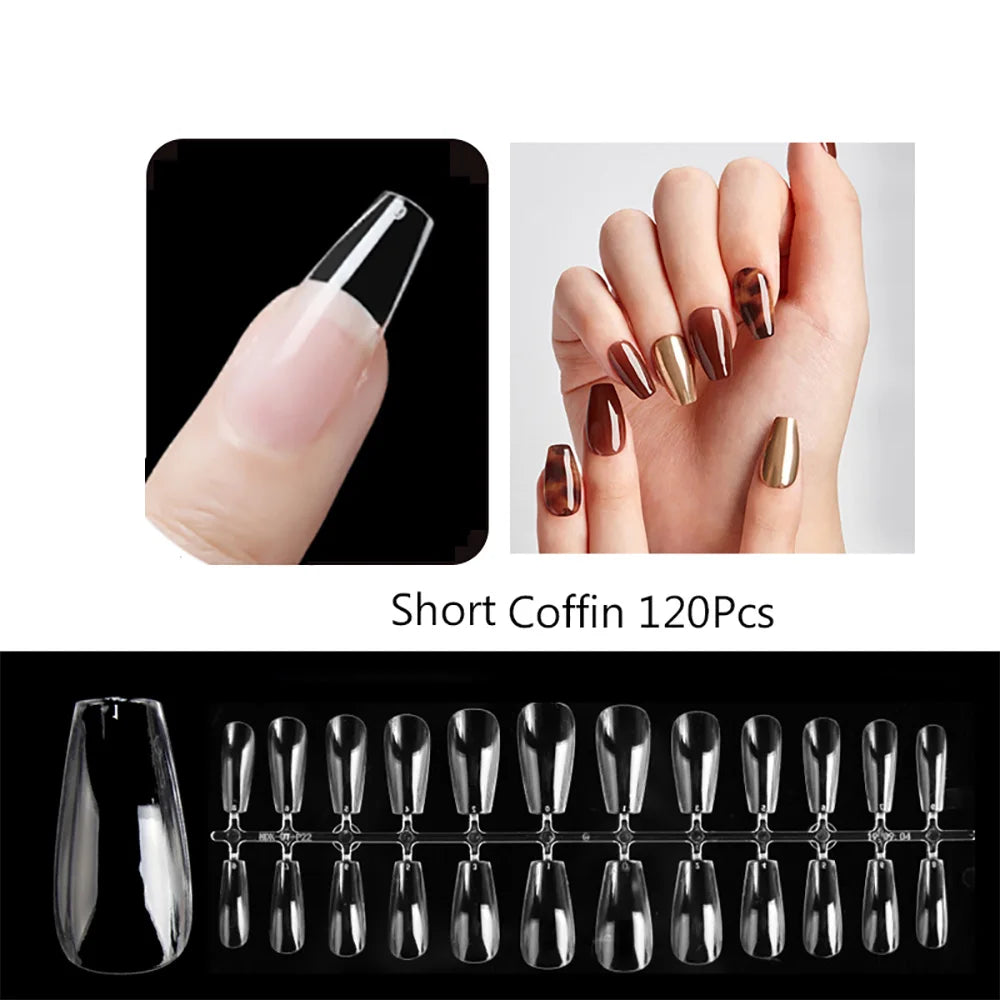 120-teiliges Mattes Press-On Nail
Tips Set